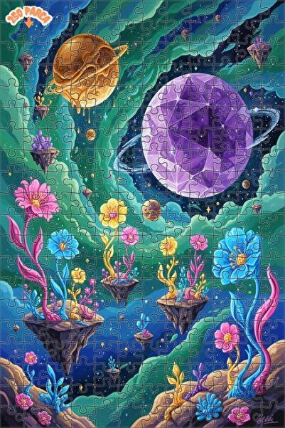 Esranın Dünyası لغز فني رائع بمظهر حديقة كوزميكية رائعة بالألوان المائية 250 ...