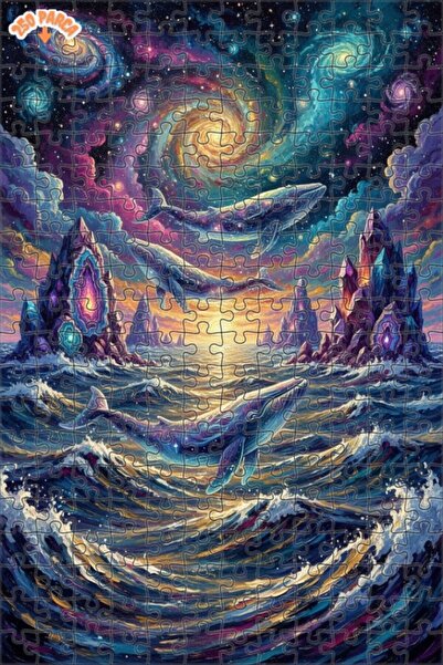 Esranın Dünyası لغز خشبي مكون من مزدوج الطبقات إطارًا بتصميم لوحة زيتية لمغام...