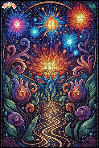 Esranın Dünyası لوحة زيتية لرحلة سماوية، عمل فني مصور، مزدوج الطبقات إطارًا، ...