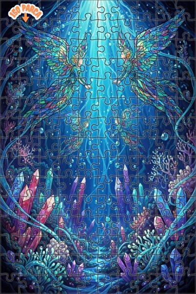 Esranın Dünyası لغز خشبي كريستالاين فيري تيلز مزدوج الطبقات إطارًا 150 قطعة 2...