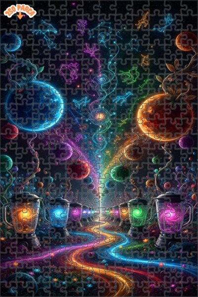 Esranın Dünyası لوحة زيتية لمنطقة المجرات من سلسلة الأحلام الكونية، 250 قطعة،...