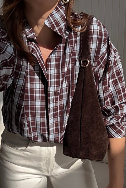 ELVAN TOLON Blue Coffee Checked Tril Shirt