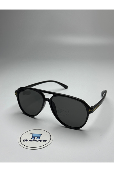 BluePepper Toms V12 |   Sunglasses Black Frame Black Glass Color Drop Model 5...