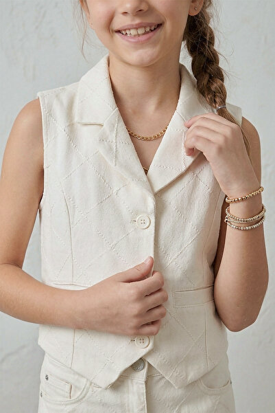 Dmb Vestă de gabardină pentru fete