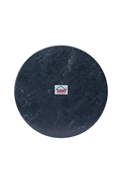 Tımmy لوح رخامي دائري مصقول أخضر مقاس 11 بوصة لفرد العجين (روتي تشاباتي) في ا...