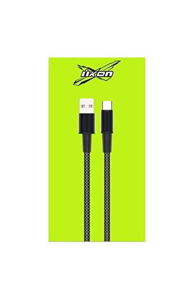 Generic كابل شحن متين iKonX V-02 – USB-A إلى USB-C، بطول 1 متر، مصنوع من النا...