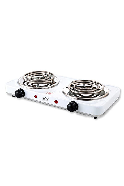 LAC LAICHY Electric Double Hot Plate with 5 Level Temperature Control, Compac...
