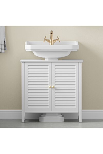 CHOGORI خزانة تخزين أسفل الحوض، منظم حمام مغلق لأحواض الغسيل ذات القاعدة