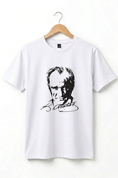 WİDİ Unisex 23 Απριλίου Mustafa Kemal ATATÜRK με τύπωμα 100% Βαμβάκι Παιδικό ...