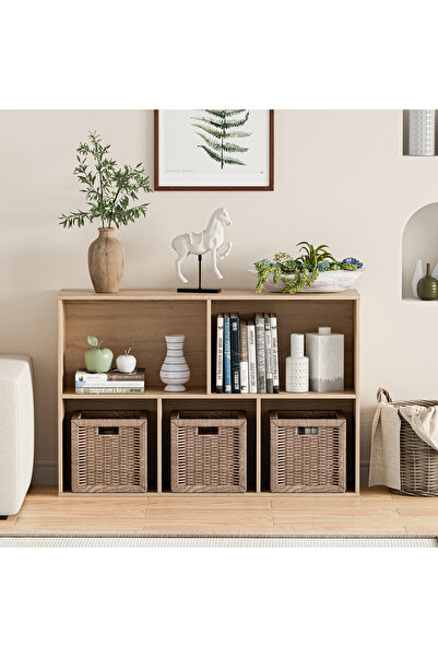 CHOGORI Wooden Cube Organizer with Closed Back, 11" Shelf, Bookshelf & Displa...