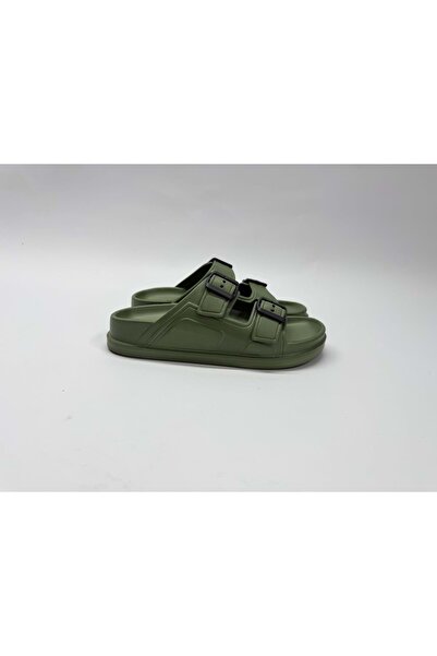 DARK SEER Ds Monapi.Yakut Gray Stone Orthopedic Eva Women's Buckled Slipper S...