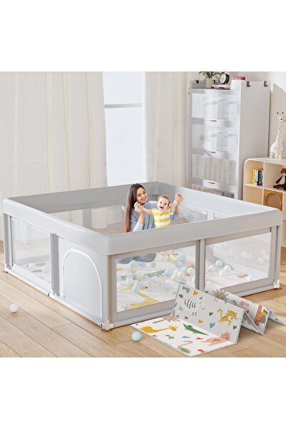 Arabest Baby Playpen with Mat Small Playpen for Babies and Toddlers 50 x 50 i...
