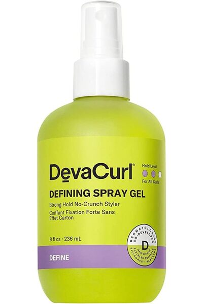 DEVACURL جل بخاخ لتحديد الشعر، تثبيت قوي، بدون تكتل، برائحة نسيم عليل، 8 أونص...