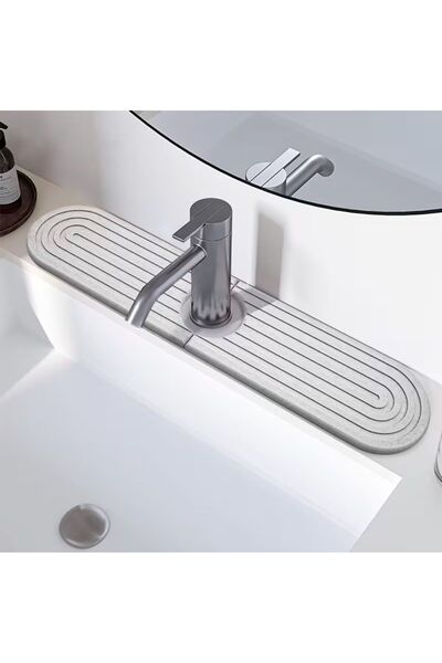 STON Suport pentru chiuvetă din diatomită, covor absorbant cu uscare rapidă p...