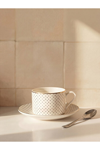 LC Waikiki RENKLİMAĞAZADAN Karışık Puantiye Desenli Porselen Çay Fincan Takım...