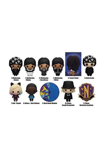 Monogram International Cleme de geantă 3D din spumă Monogram Wednesday Seria ...