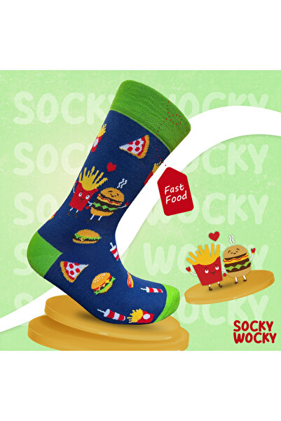 Socky Wocky Unisex Cotton Cartoon Socks – Ideal for Gifts - with Printed