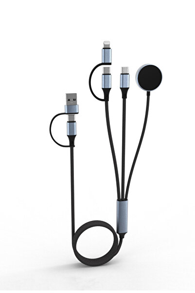 TrkTech PD 100W Fast Charging Hepsi Bir Arada Çok Fonksiyonlu Hızlı Şarj Kablosu