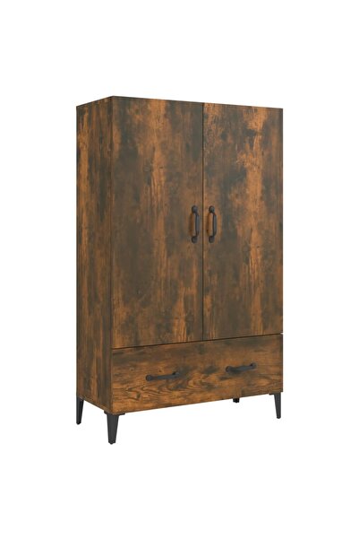 vidaxl Dulap înalt, stejar fumuriu, 70x31x115 cm, lemn prelucrat