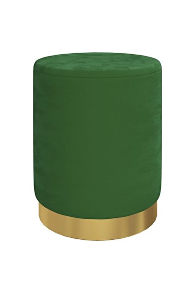 vidaxl Round storage stool, green, Velvet 31 x 37 cm