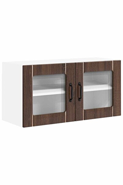 vidaxl Dulap de bucătărie Stejar închis 80 x 31 x 40 cm Lemn compozit