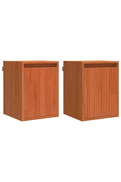 vidaxl Dulap de perete Pe perete 2 pcs Maroniu cerat 30 x 30 x 40 cm