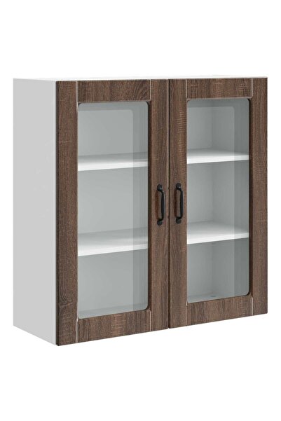vidaxl Dulap de bucătărie Stejar închis 80 x 31 x 80 cm Lemn compozit