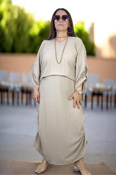 yagmurberen BLUZĂ CU MÂNECI STRÂNGUTE ȘI GULER ÎN V, CU TALIE ELASTICĂ, DETAL...