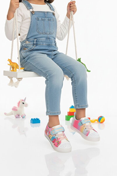 Aspor Colorful Patterned Velcro Girls' Sneakers