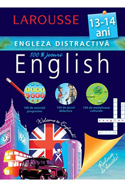 Editura Meteor Press Larousse. Engleza distractiva 13-14 ani, Larousse