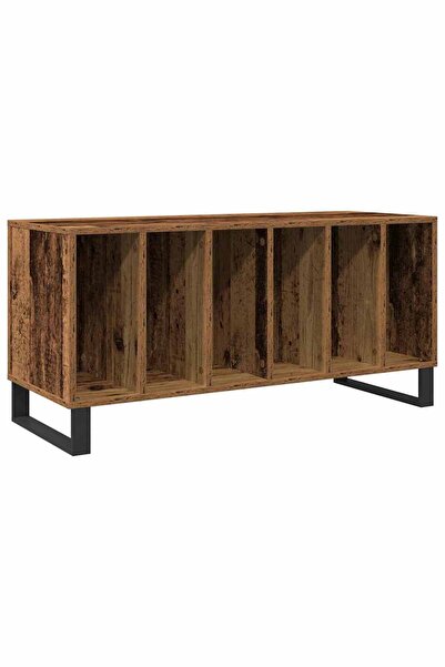 vidaxl Dulap pentru discuri de vinil Lemn vechi 100 x 38 x 48 cm