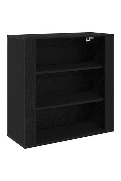 vidaxl Dulap de perete Stejar Negru 80 x 33 x 80 cm Lemn compozit