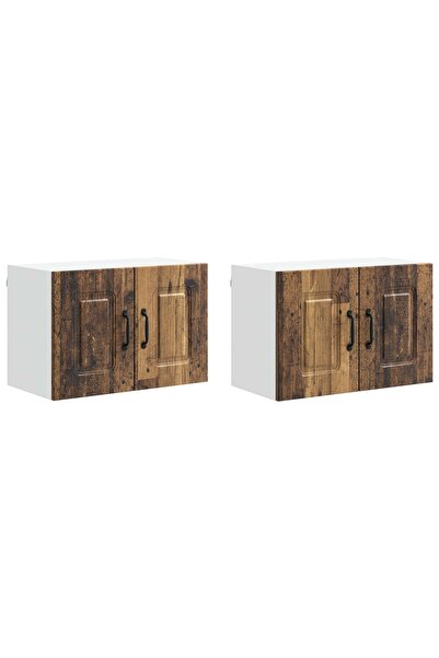 vidaxl Dulap de bucătărie Kalmar 2 pcs Lemn vechi 60 x 31 x 40 cm