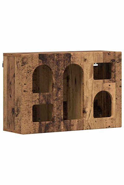 vidaxl Dulap suspendat Lemn vechi 60 x 20 x 40 cm Lemn compozit
