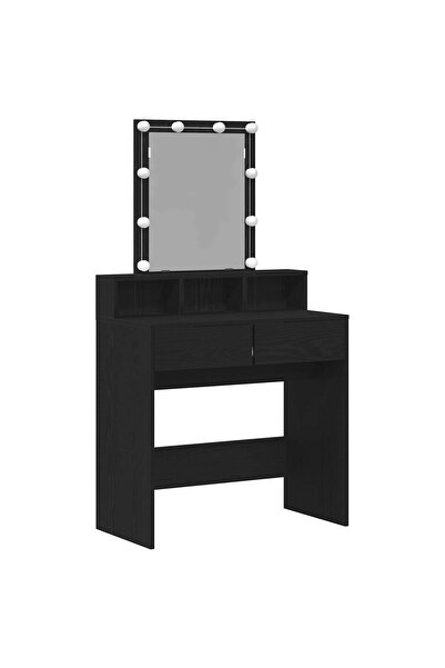 vidaxl Masă de toaletă Stejar negru 80 x 41 x 144.5 cm Lemn compozit