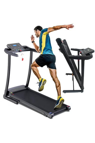 ZUIHAO Foldable Treadmill 1.5HP with Shock Absorption Belt for Fitness and Bo...