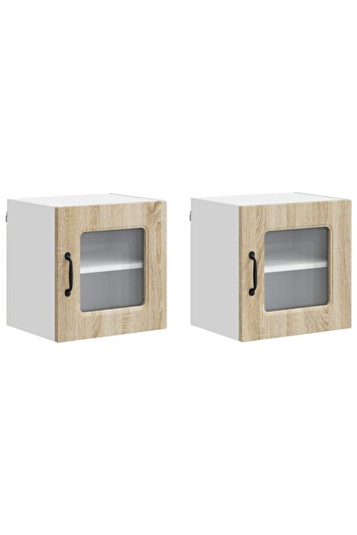 vidaxl Dulap de bucătărie Kalmar 2 pcs Stejar Sonoma 40 x 31 x 40 cm