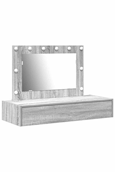 vidaxl Masă de Machiaj cu sertar Gri 100 x 40 x 70 cm Lemn compozit