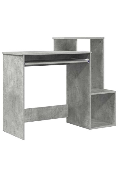 vidaxl Birou cu sertar Gri din beton 106 x 41 x 88.5 cm Lemn compozit