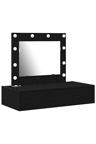 vidaxl Masă de Machiaj cu sertar Negru 83 x 40 x 70 cm Lemn compozit