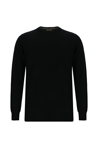 Abdullah Kiğılı Crew Neck Regular Fit Wool Cashmere Italian Knit Sweater