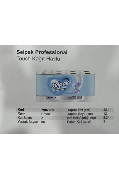 Selpak SELPAK PROF TOUCH TUVALET KAĞIDI 24LÜ*3PK