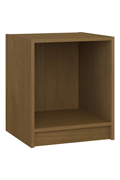 vidaxl Noptieră, maro miere, 35,5x33,5x41,5 cm, lemn masiv de pin