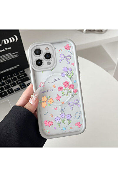 ucuc iPhone 14 Pro Uyumlu Manyetik Halkalı Yarı Sayda Mat Kamera Koruma Anti-...