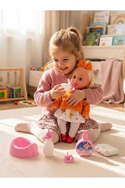 Tıfıl Toys Mila Altını Islatan Konuşan 34 cm Bebek Bakımı Eğitici Aksesuarlı ...