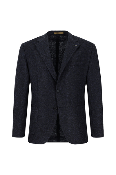 Abdullah Kiğılı 8 Drop Muscle Fit Long Athletic Cut Sports Jacket, Italian Ma...