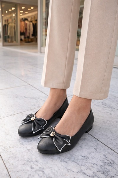 Peta Pantofi casual balerini pentru femei cu accesorii elegante