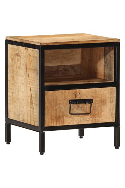 vidaxl Bedside table, 40x35x50 cm, solid mango wood