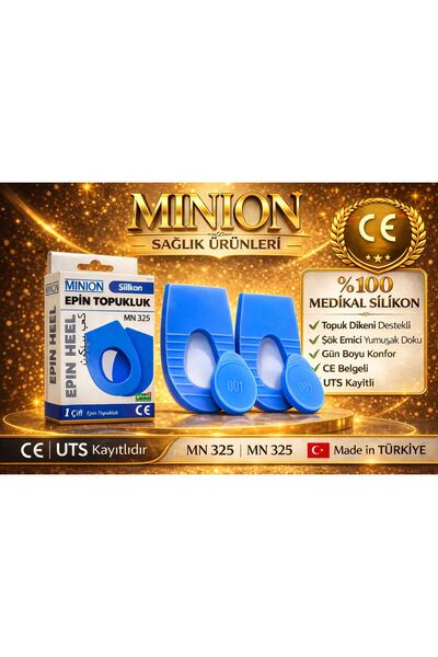 Minion Delikli Silikon Topukluk Topuk Dikeni İçin Topukluk