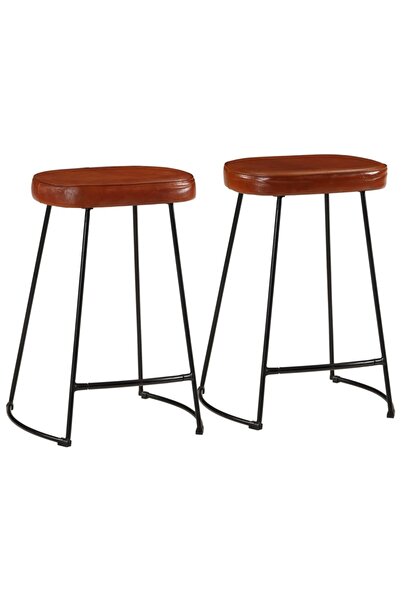 vidaxl Scaune de bar, 2 buc., maro închis, 41x29x62 cm